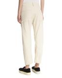 Carpenter Cropped Chino Pants, White