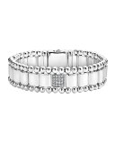 15mm Caviar Spark Bracelet with Diamond Station