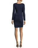 Fantasia Cold-Shoulder Jersey Dress, Delft