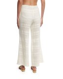 Crochet Wide-Leg Coverup Pants