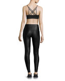 Bondage Snake-Embossed High-Rise Legging, Venom