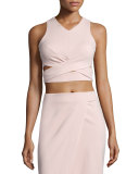 Ponti Wrap Band Crop Nude