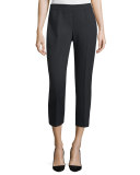 cobie cropped cigarette pants, black