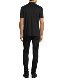 Skinny Moto Denim Jeans, Black