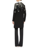 Cotton Blouse w/Crystal Cuffs