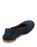 Jane Scalloped Ballerina Flat, Navy
