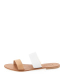 Sable Two-Tone Slide Sandal