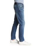 Slim-Fit Dark-Wash Denim Jeans