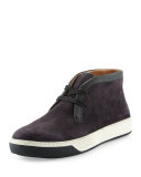 Abe 2 Suede Chukka Sneaker with Leather Trim, Navy