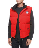 Freestyle Down Puffer Vest, Red