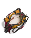 Rogue Patchwork-Handle Tote Bag, Black Copper/Chalk