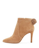 Maryl Suede Pompom Bootie