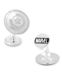 Captain America Sterling Silver Shield Cuff Links