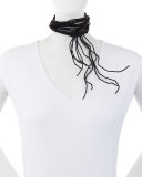 Agate Multi-Strand Beaded Choker Necklace