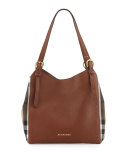 Canterby Small Check Shoulder Bag, Tan