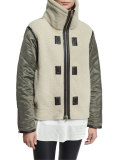 Elson Shearling Fur Liner Jacket, Natural