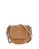 Bradbury Mini Flap-Top Saddle Bag, Camel