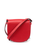 Lia Mini Leather Saddle Bag, Cult