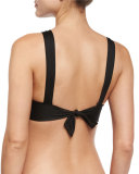 Prisma Embellished High-Neck Underwire Swim Top