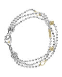 Caviar Icon Three-Row Bracelet