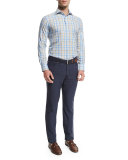 Five-Pocket Twill Pants, Navy