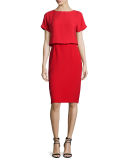 Gwen Short-Sleeve Popover Dress