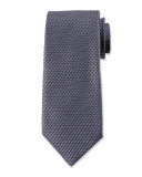 Micro-Pattern Silk Tie, Purple