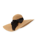 Sunny Wide-Brim Sun Hat, Camel