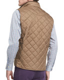 Hudson Quilted Vest, Brown