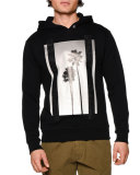 Palms Hooded Sweatshirt, Black Multi