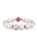 Kasumiga Pearl & Pink Sapphire Bracelet