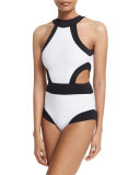 Holly High-Neck Cutout One-Piece Swimsuit