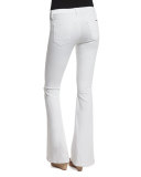 Flare-Leg Jeans, White, Petite