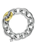 Oval Extra-Large Link Bracelet with Gold