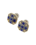Blue Lapis Cross Cuff Links