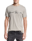 Script Logo-Graphic Short-Sleeve T-Shirt, Khaki