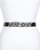 Angelica Lambskin Belt, Black