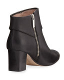Drive Leather Buckle Bootie, Black