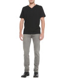 Slim Skinny Denim Jeans, Gray 
