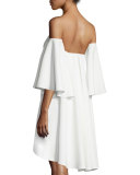 Mila Off-The-Shoulder Mini Dress, White
