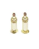 Filigree Coin Drop Clip Earrings