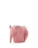 Elephant Leather Coin Case, Pink
