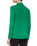 Textured Cascade Jacket, Putting Green 