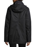 3-in-1 Hooded Jacket w/ Down Liner, Black