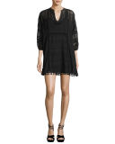 Gelina Lace 3/4-Sleeve Dress