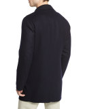 Birmingham Cashmere Long Coat, Navy