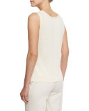 Scoop-Neck Shell, Cloud