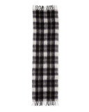 Blanket Plaid Knit Scarf