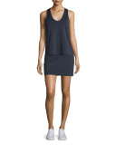 Scuba Mini Skirt, Navy