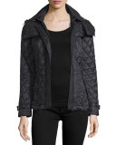 Finsbridge Hooded Quilted Short Jacket, Black